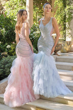 Fully Embellished & Tull Mermaid Gown