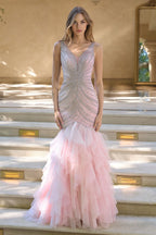 Fully Embellished & Tull Mermaid Gown