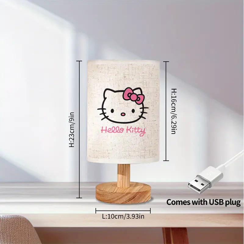 Lampa LED z lampką z tkaniny w stylu nordyckim