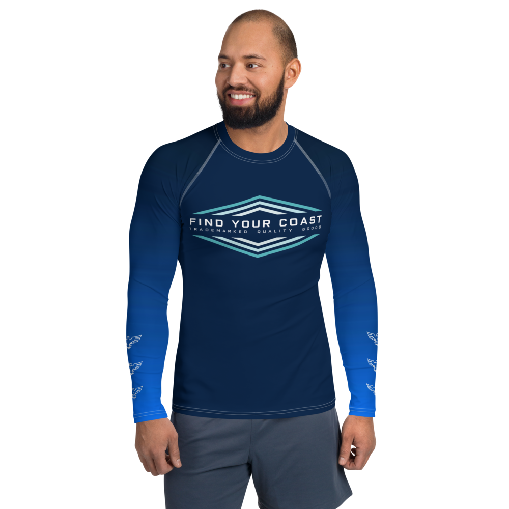 Find Your Coast® Faded Sleeve Rash Guard UPF 50