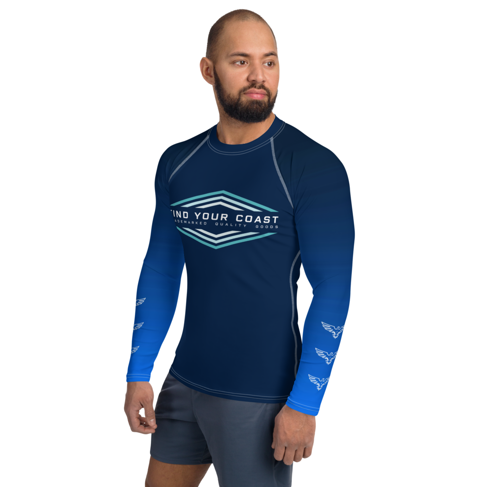 Find Your Coast® Faded Sleeve Rash Guard UPF 50