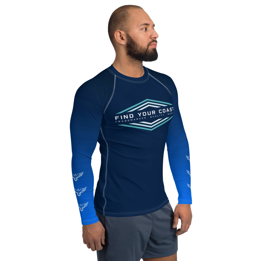 Find Your Coast® Faded Sleeve Rash Guard UPF 50