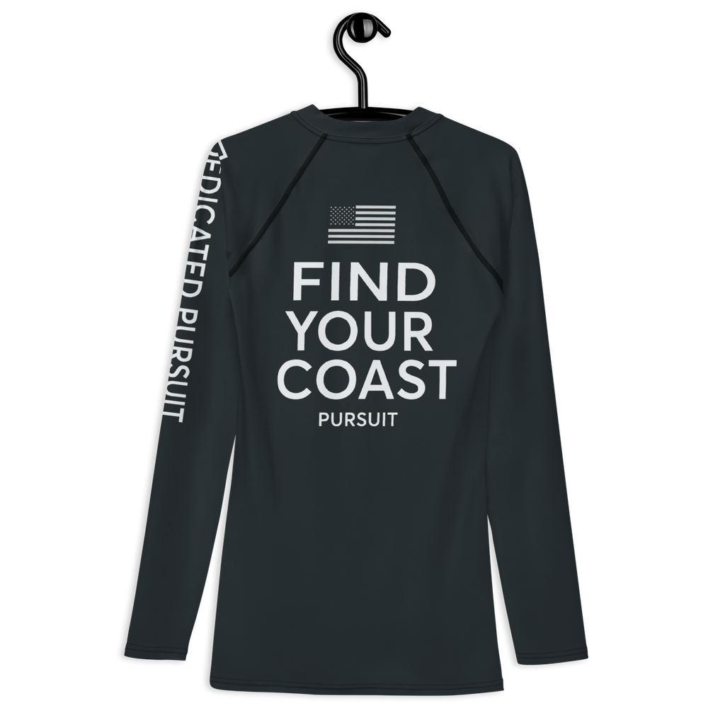 Find Your Coast® Dedicated Pursuit Rash Guard UPF 50+