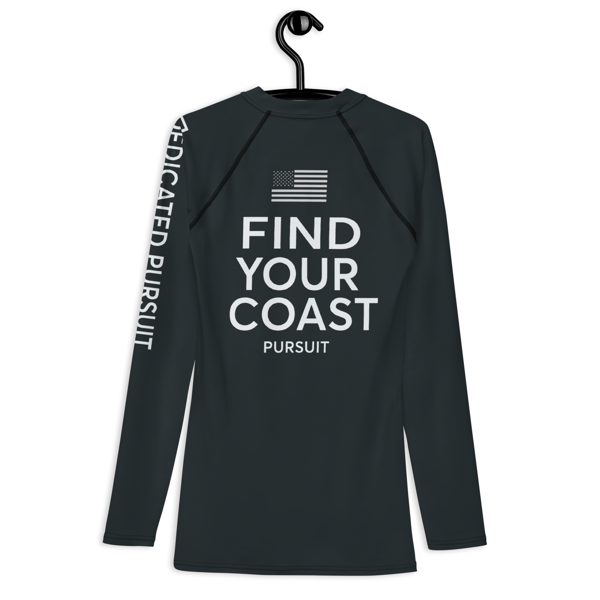 Find Your Coast® Dedicated Pursuit Rash Guard UPF 50+