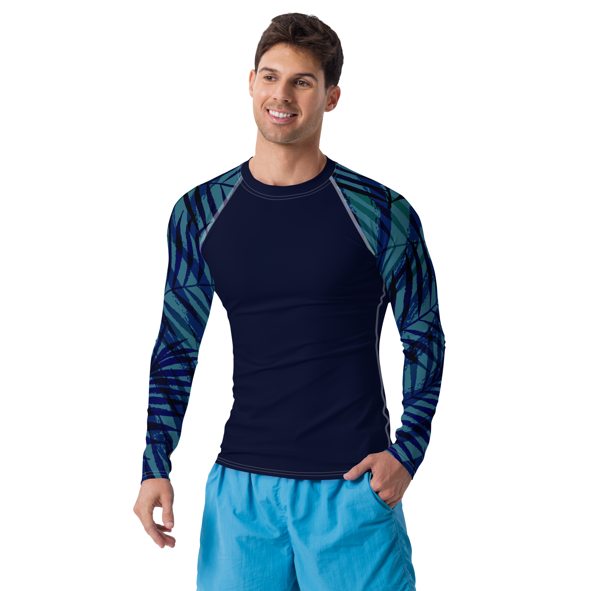 Find Your Coast® Tropical Sleeve Rash Guard UPF 50+