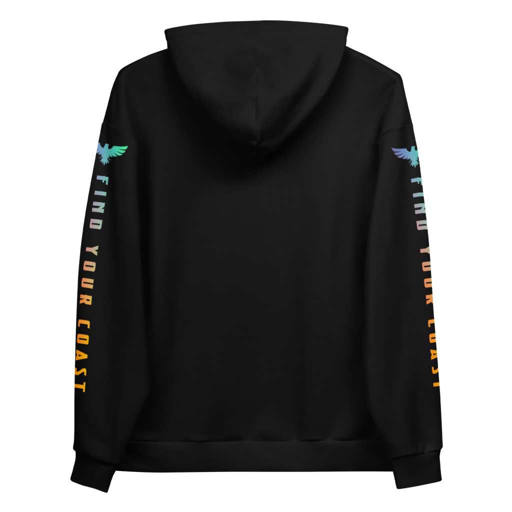 Find Your Coast® Rainbow Sleeve Recycled Hoodie