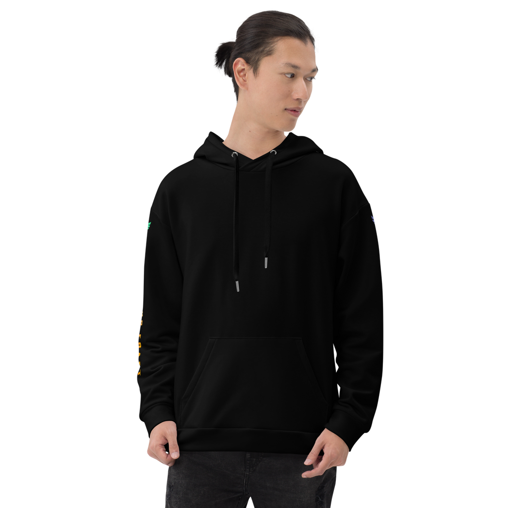 Find Your Coast® Rainbow Sleeve Recycled Hoodie