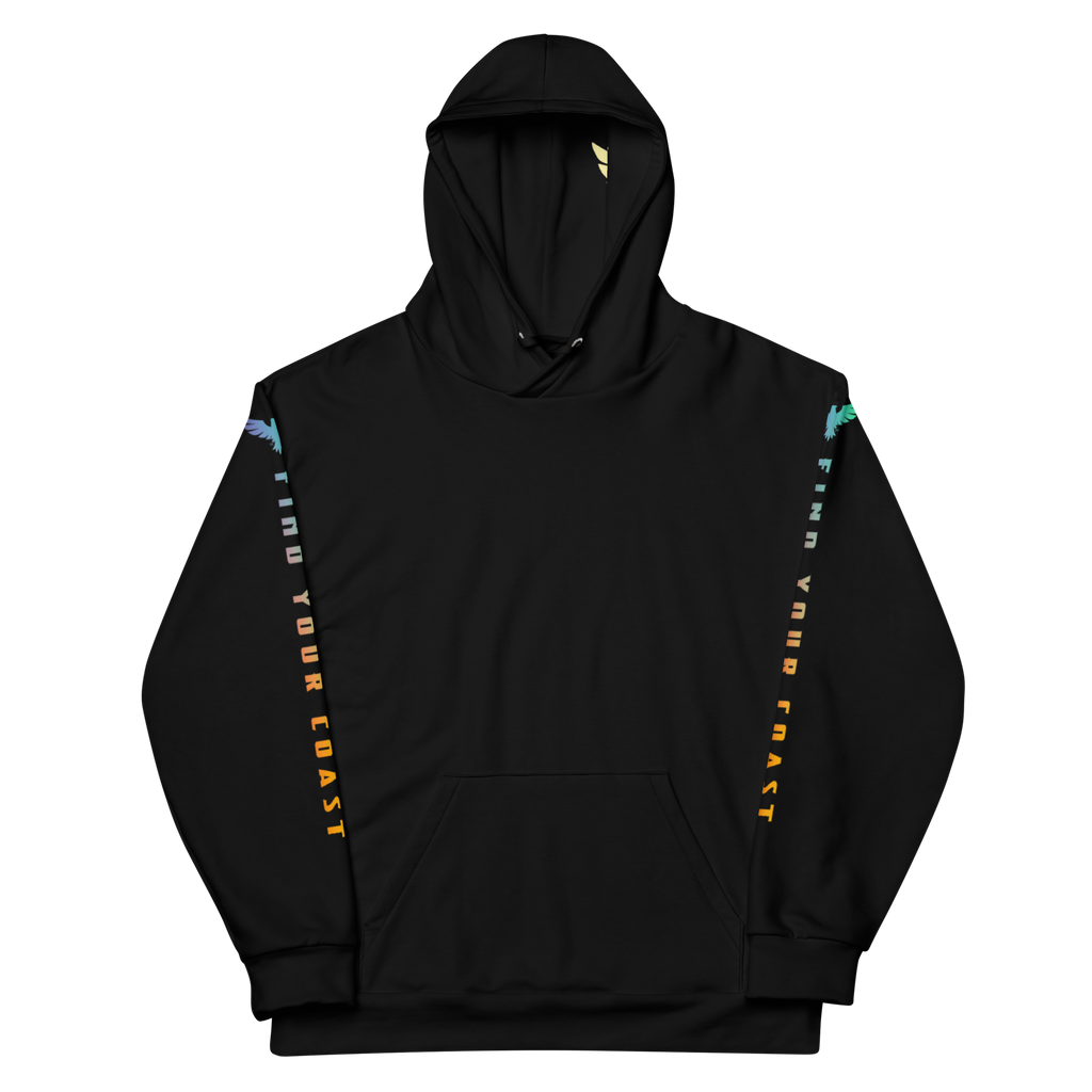 Find Your Coast® Rainbow Sleeve Recycled Hoodie