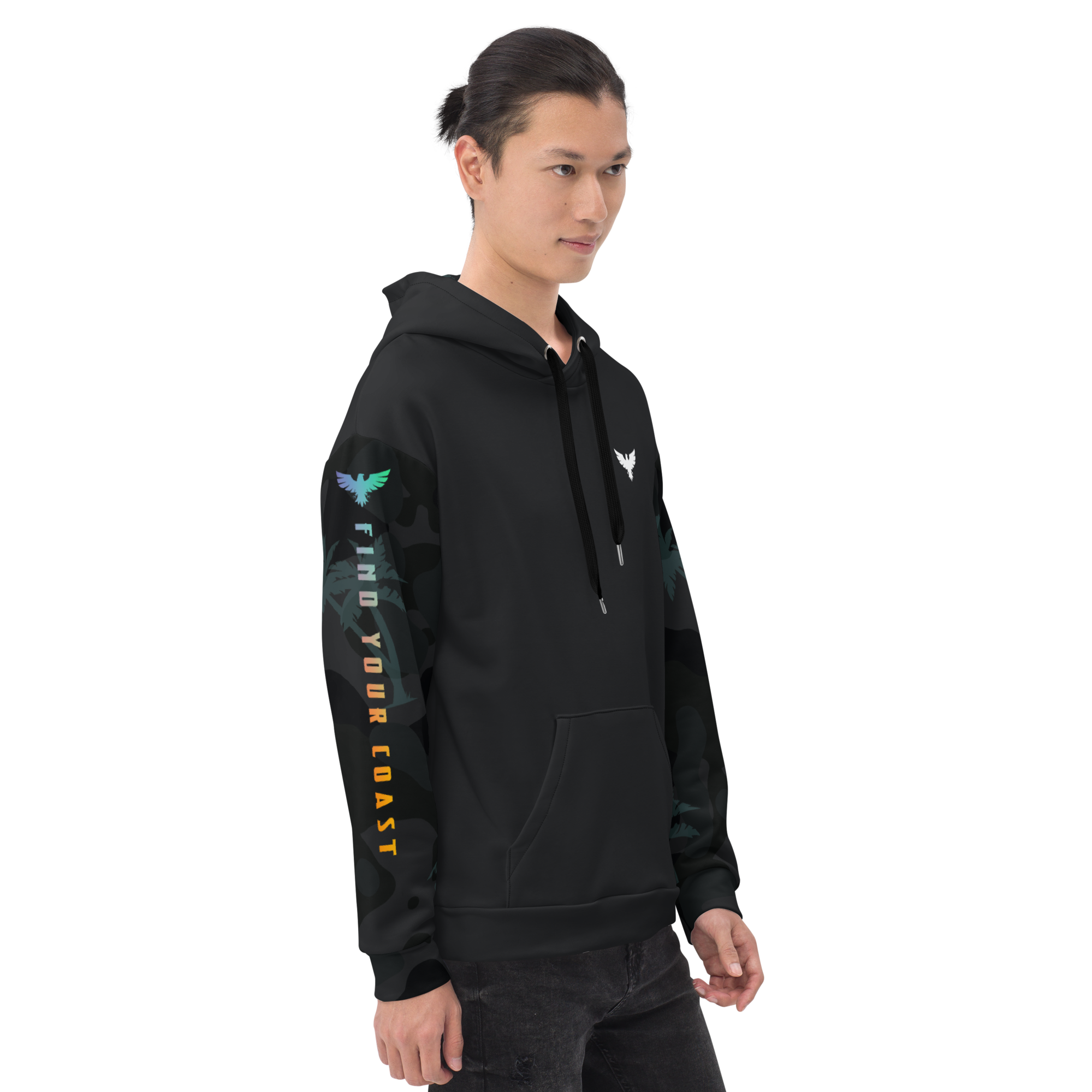 Find Your Coast® Palm Sleeve Recycled Hoodie