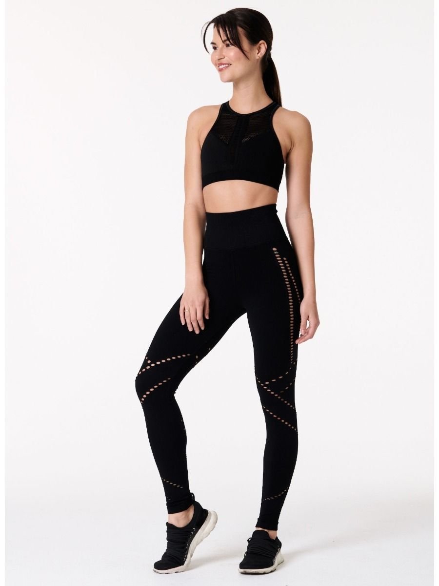 Autumn Hollow Out Yoga Pants Fashion Gym Fitness High Waist Leggings Workout Push Up Sports Trousers Breathable Energy Pants-1