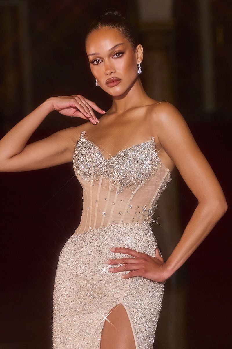 Valeria Heartline Crystal Gown