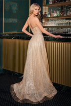 A-Line Tulle Sweetheart Beaded Corset Prom Gown Elegant Designer