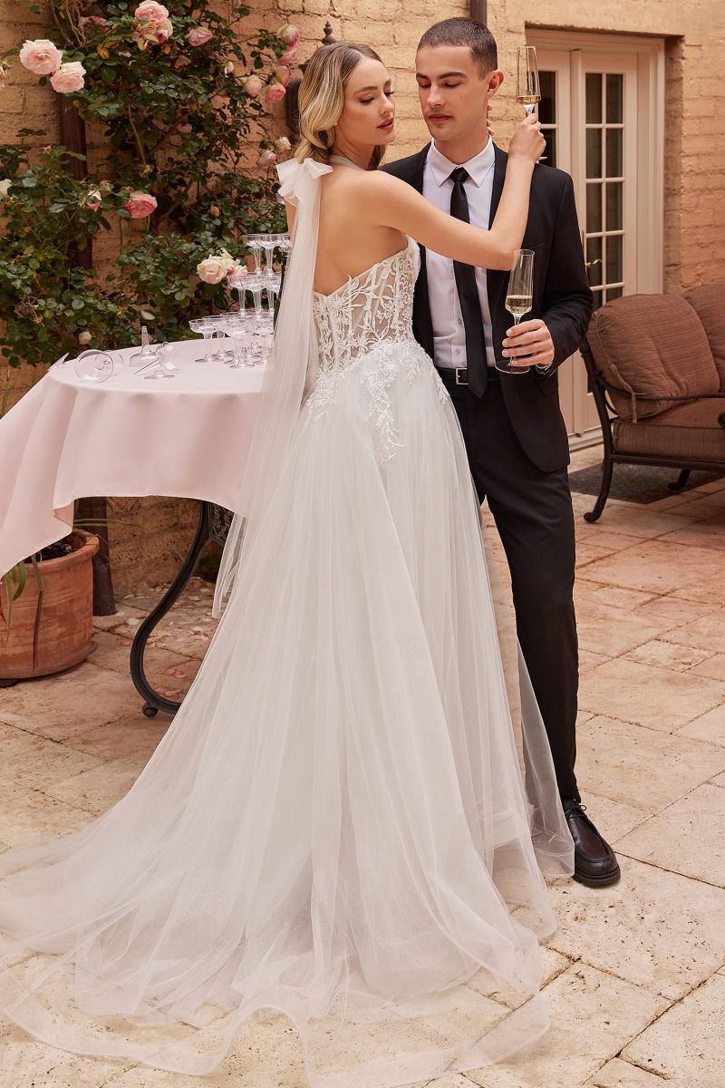 STRAPLESS A-LINE BRIDAL GOWN CDCD827W