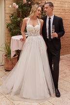 STRAPLESS A-LINE BRIDAL GOWN CDCD827W