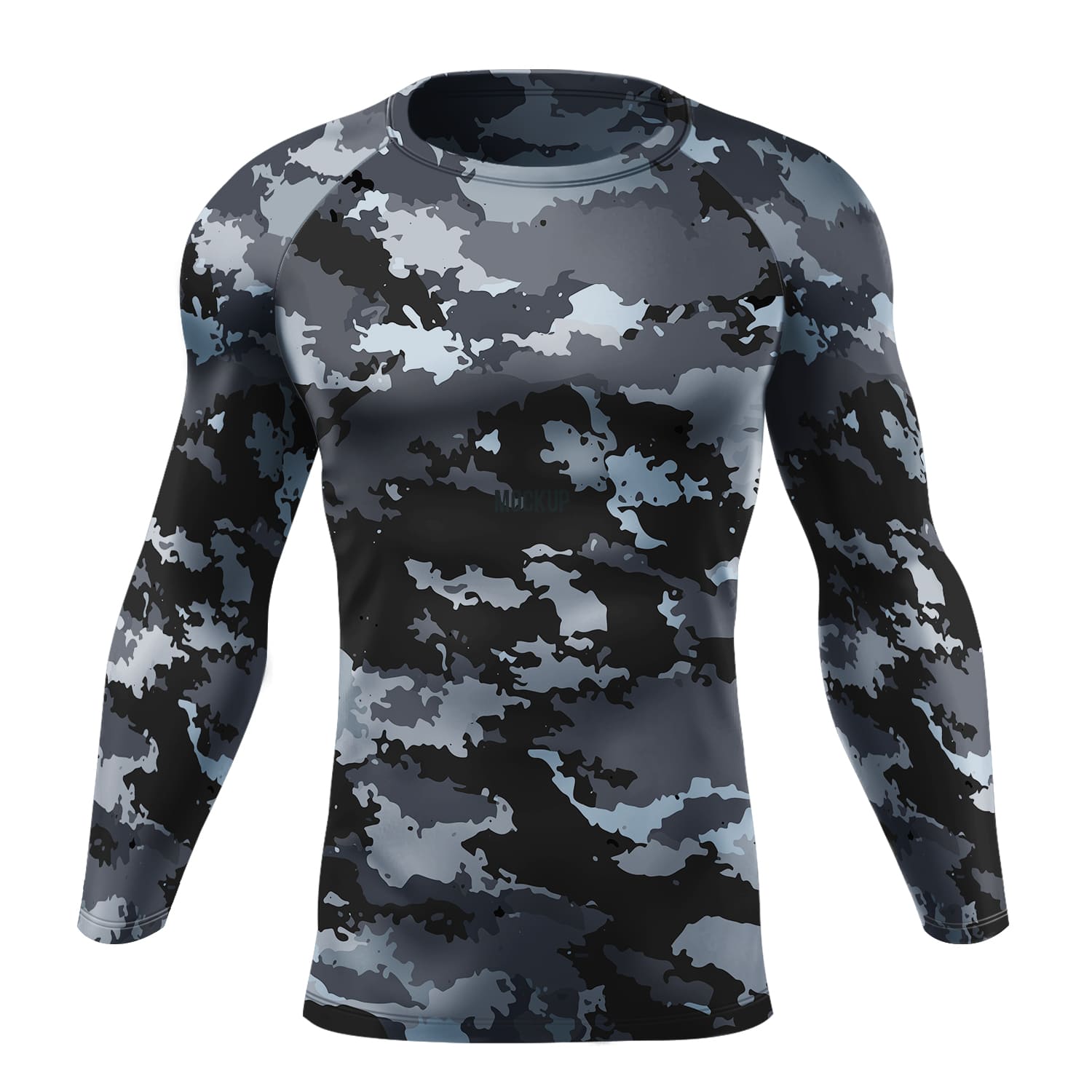 Find Your Coast® Coast Camo Rash Guard UPF 50+ W/Back Logo