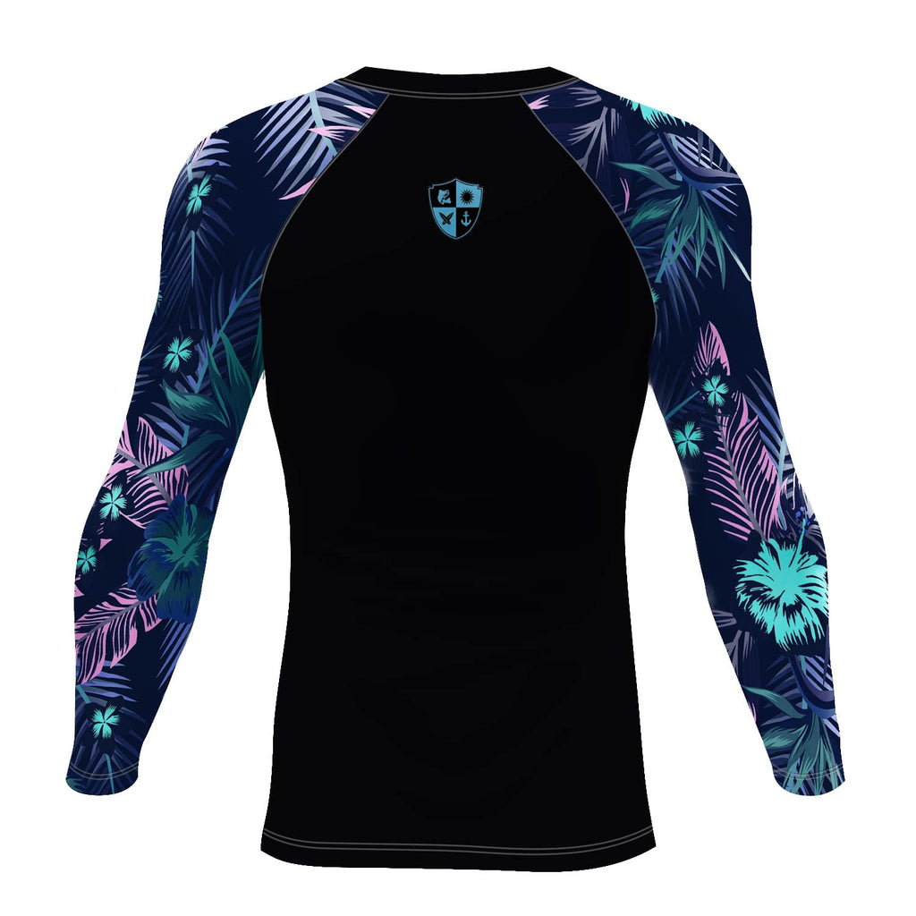 Find Your Coast® Floral Sleeve SeaSkinz Rash Guard UPF 50+
