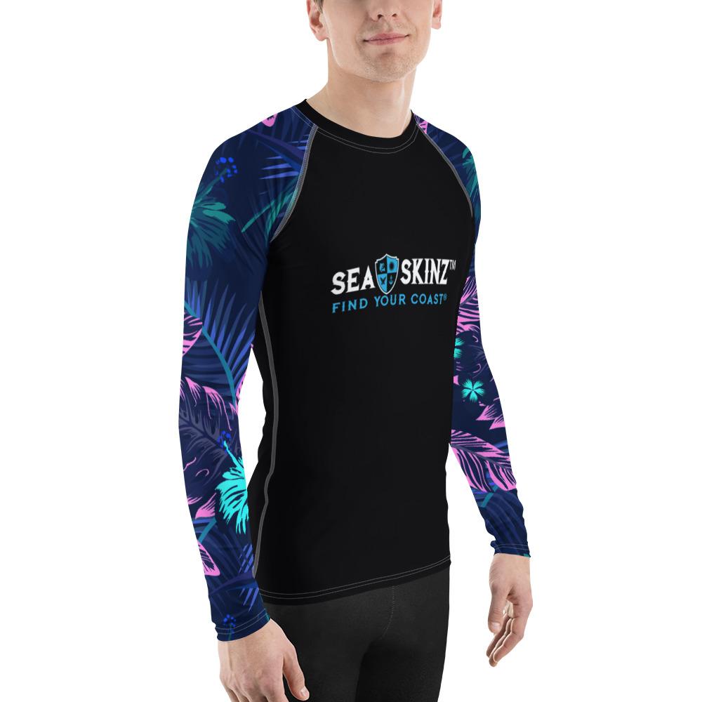 Find Your Coast® Floral Sleeve SeaSkinz Rash Guard UPF 50+