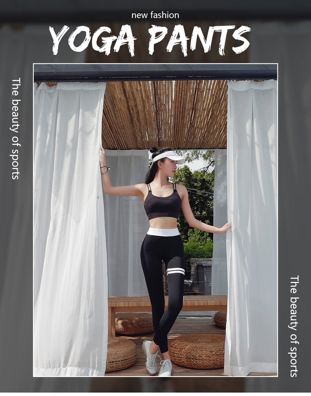 High Elastic Letter Gym Leggings Sportswear High Waist Skinny Women's Pants