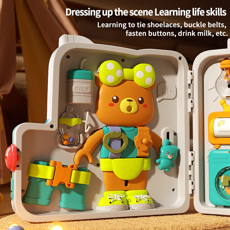 Montessori 63w1 – Edukacyjna Tablica Sensoryczna 3D Światła, dźwięki