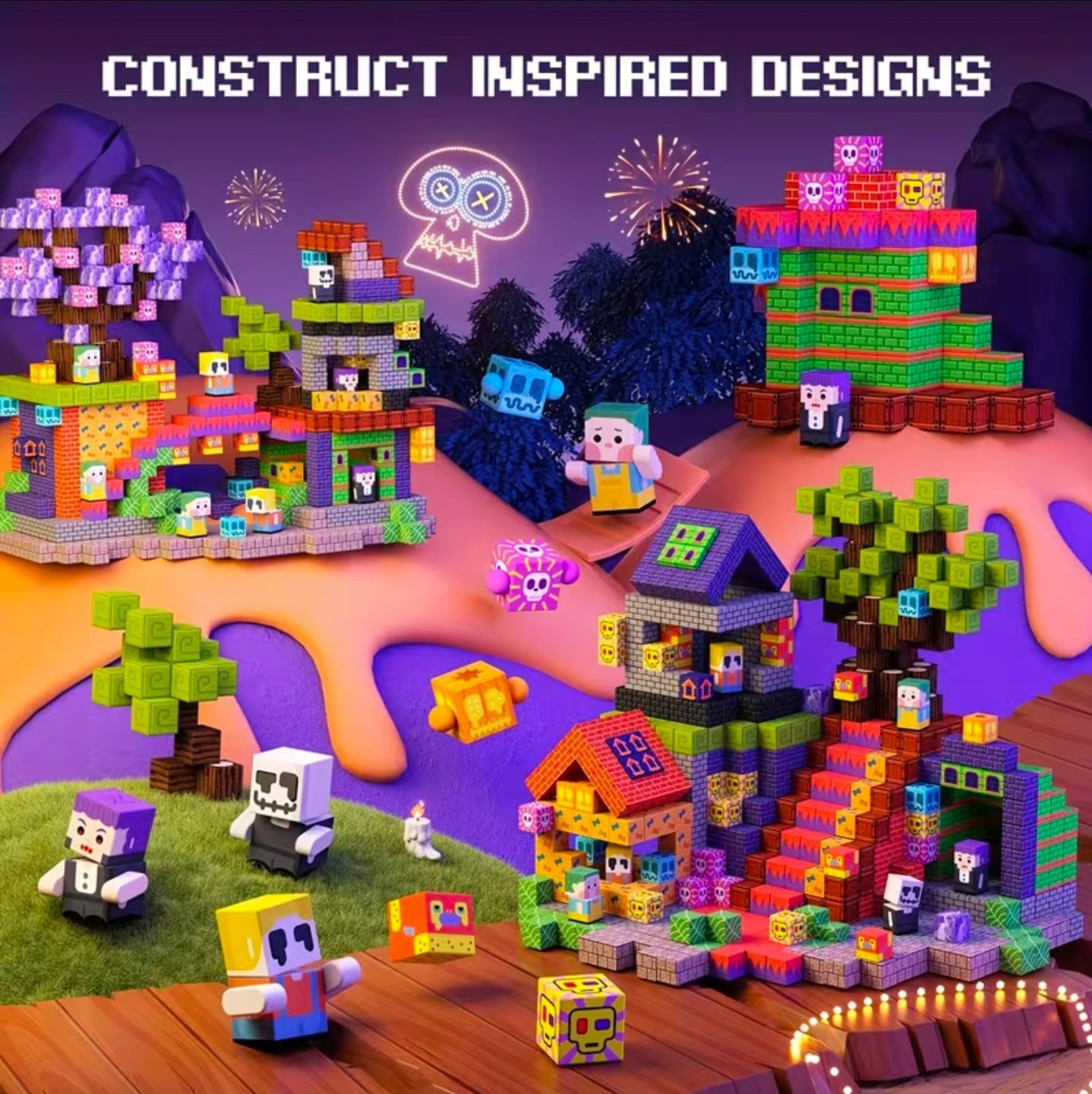 Klocki Magnetyczne 100 el. – Zestaw na PREZENT!