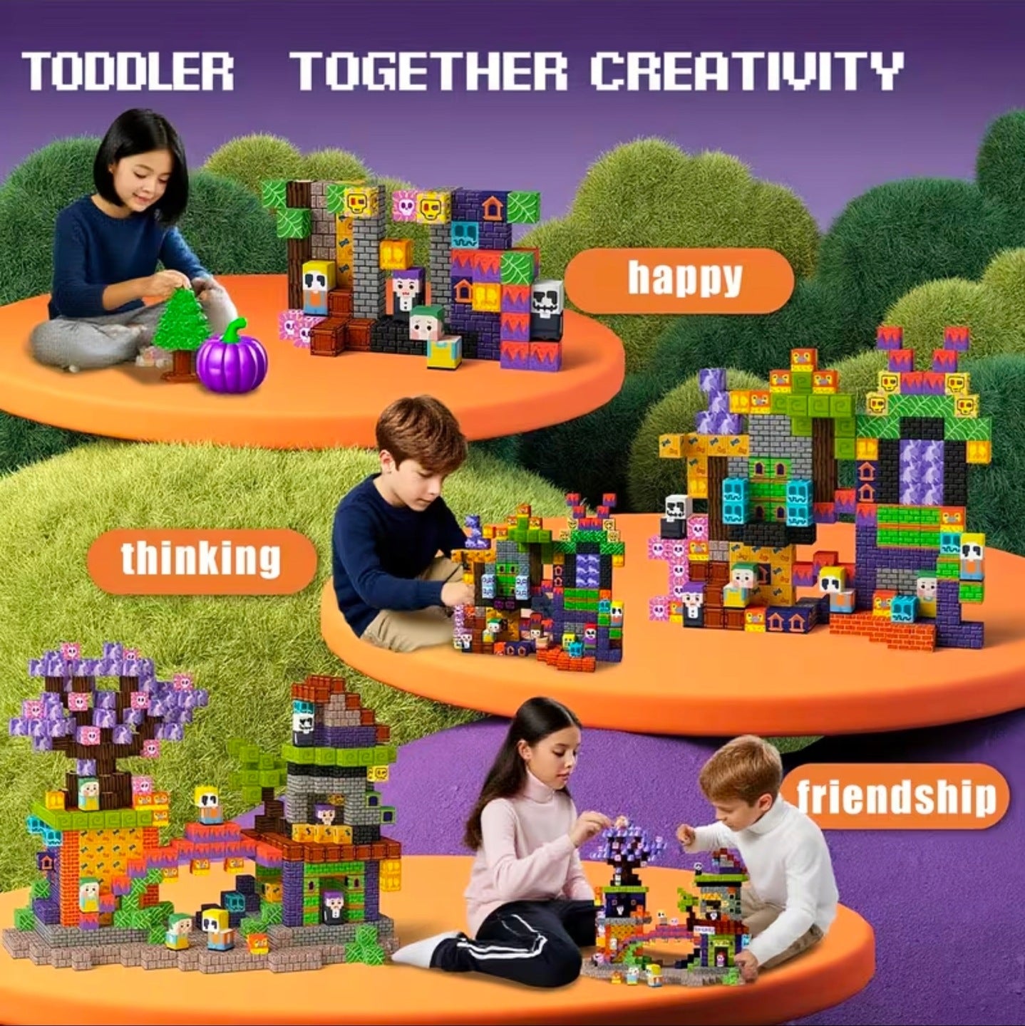 Klocki Magnetyczne 100 el. – Zestaw na PREZENT!