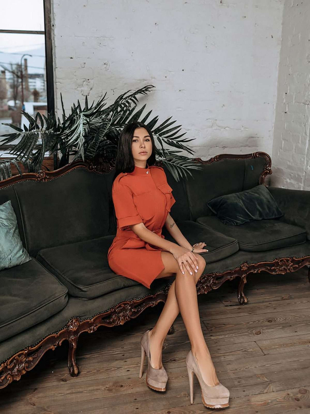 Easygoing Chic Asymmetry Casual Dress With Pockets