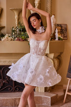 Wedding Midi Dress & Choker