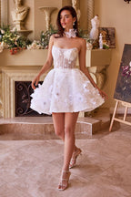 Wedding Midi Dress & Choker