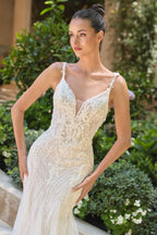 Embroidered Tulle Lace Wedding Gown-2